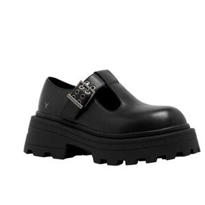 Windsor Smith TROUBLEMAKER BLACK PLATFORM Mary Janes